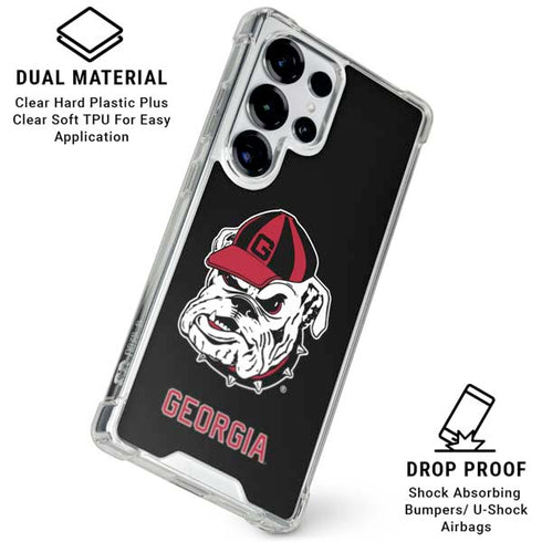 University of Georgia Bulldogs Mascot Galaxy S25 Ultra Clear Case